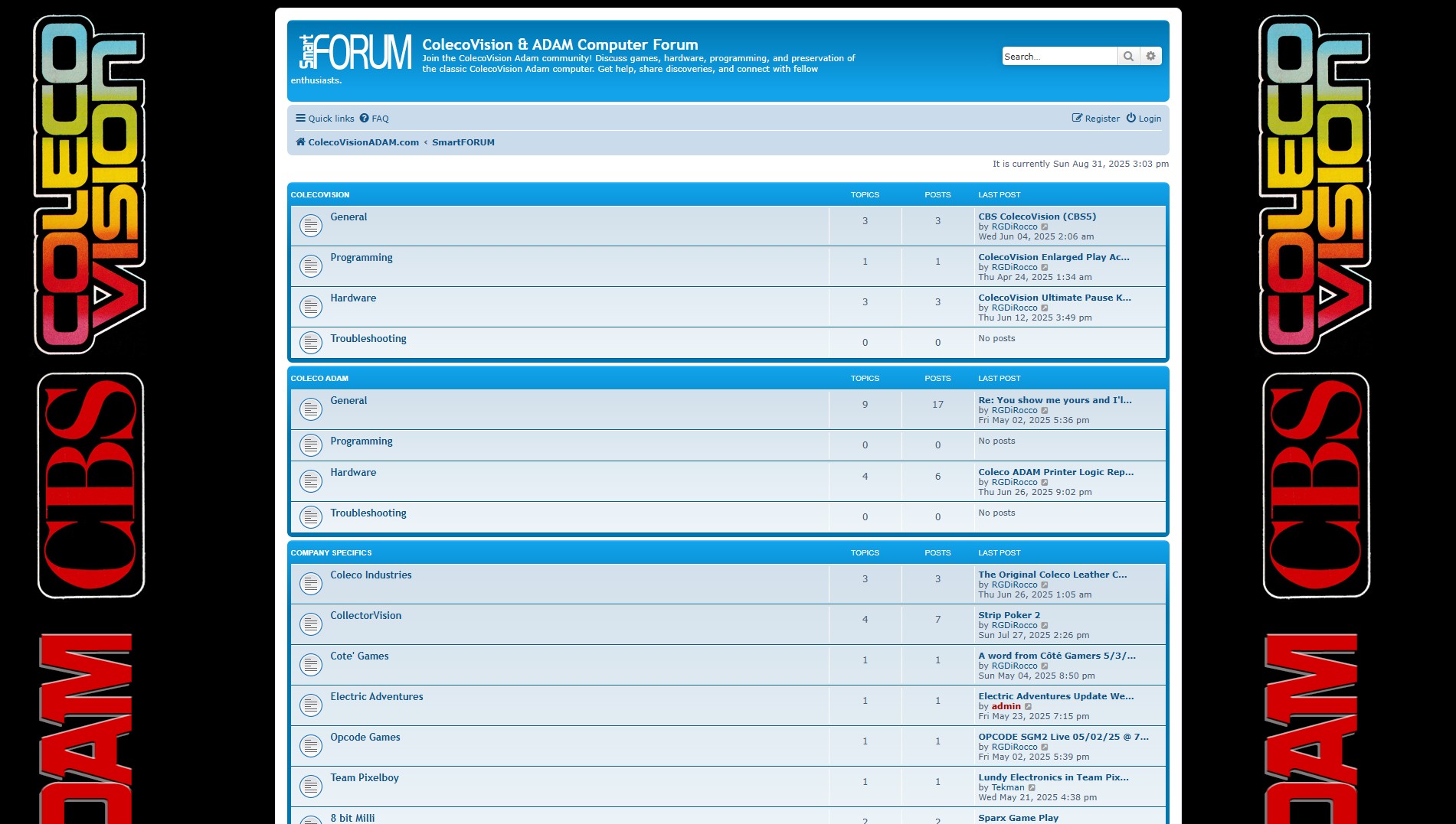 SmartFORUM - ColecoVision & ADAM Community Discussion Board